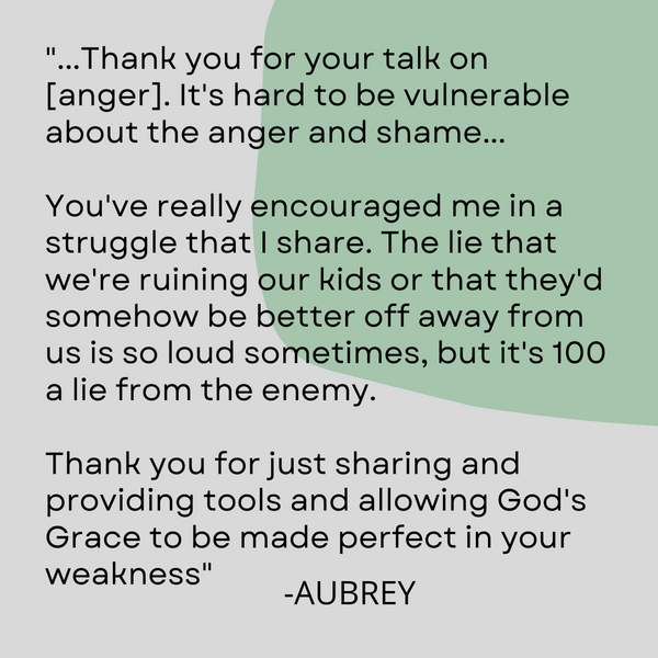 Combating Anger in Your Homeschool Mini Course