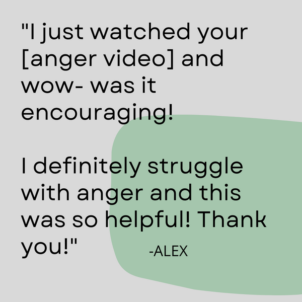 Combating Anger in Your Homeschool Mini Course