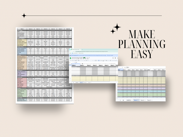 Homeschool Planning Excel Template